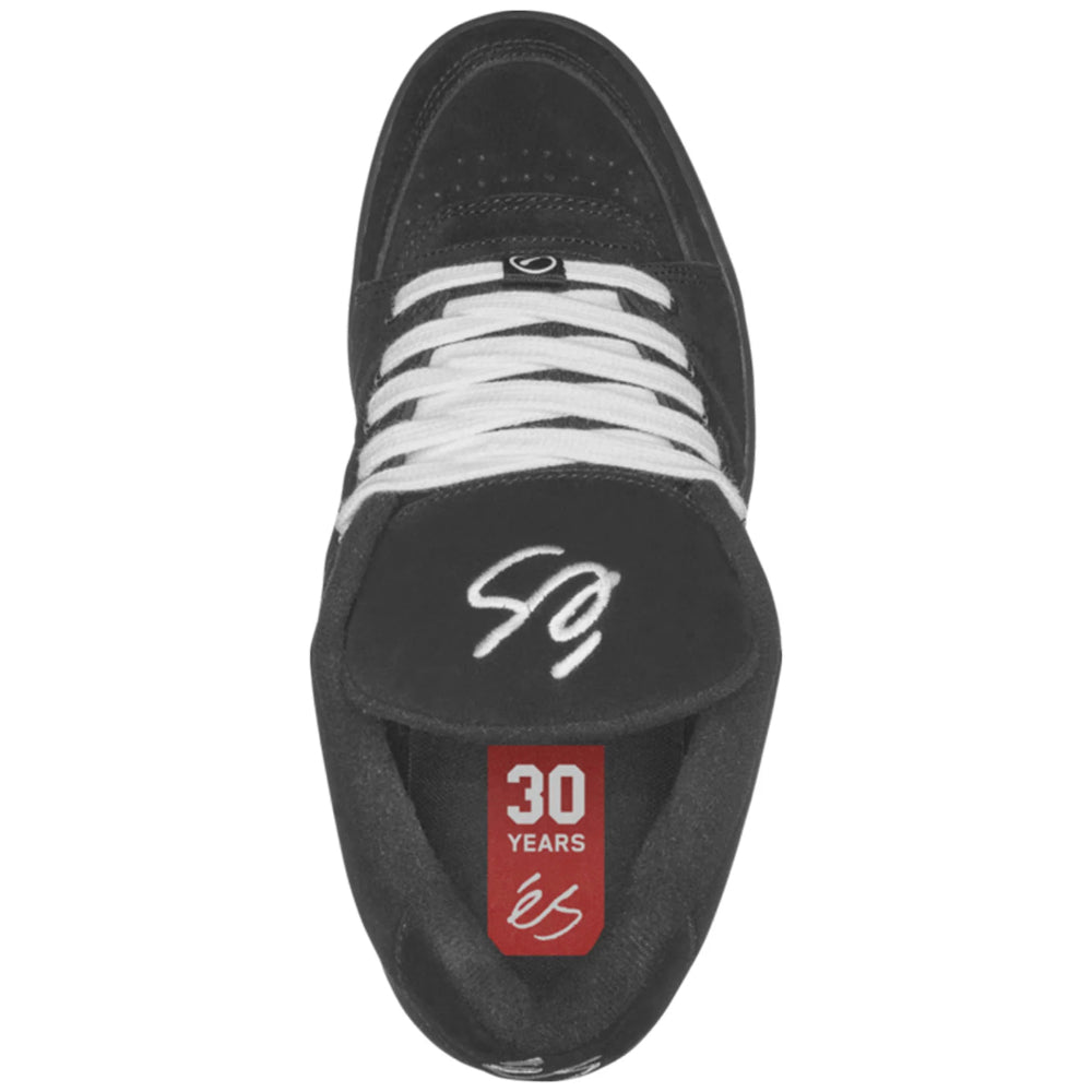 éS Accel Black Shoes Top View 