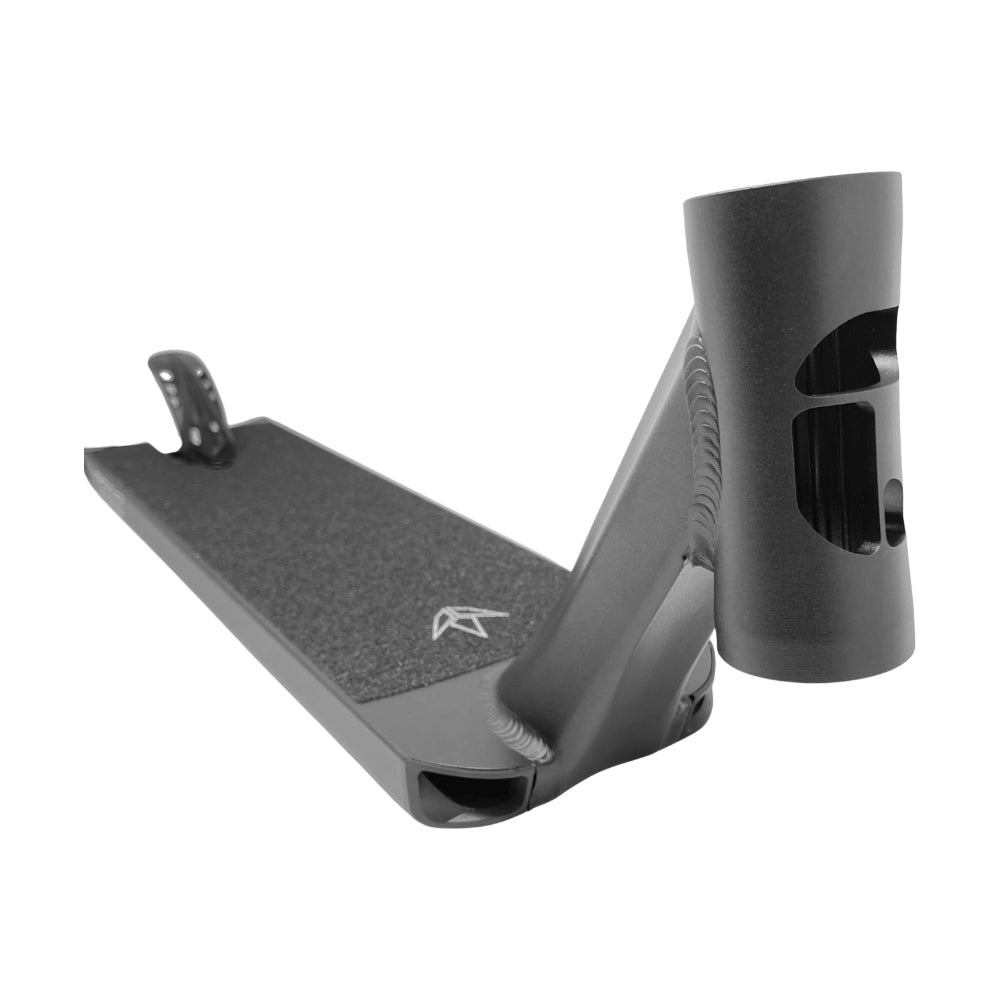 Envy Colt S6 Hybrid Scooter Deck Black Fluted Headtube Close Up