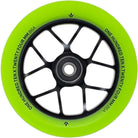 Envy Jet 110x24mm Scooter Wheels Black Green PU Top View