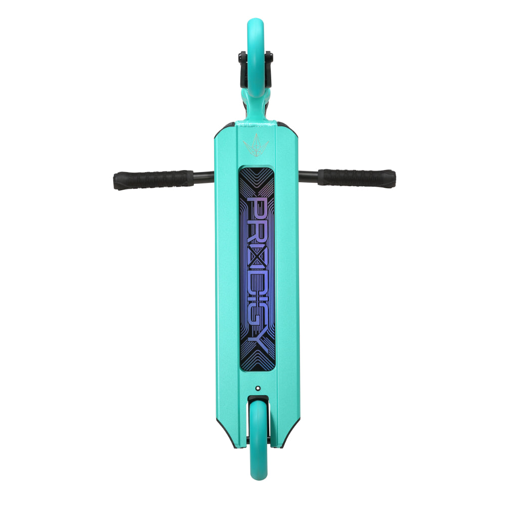 Envy Prodigy X Park Freestyle Scooter Complete Teal Bottom Deck Cut Out With Prodigy Logo
