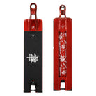 Envy AOS V6 Happy Hjalte Sig. Scooter Deck in Danish Red Top Anf Bottom View With Designs And high quality Griptape