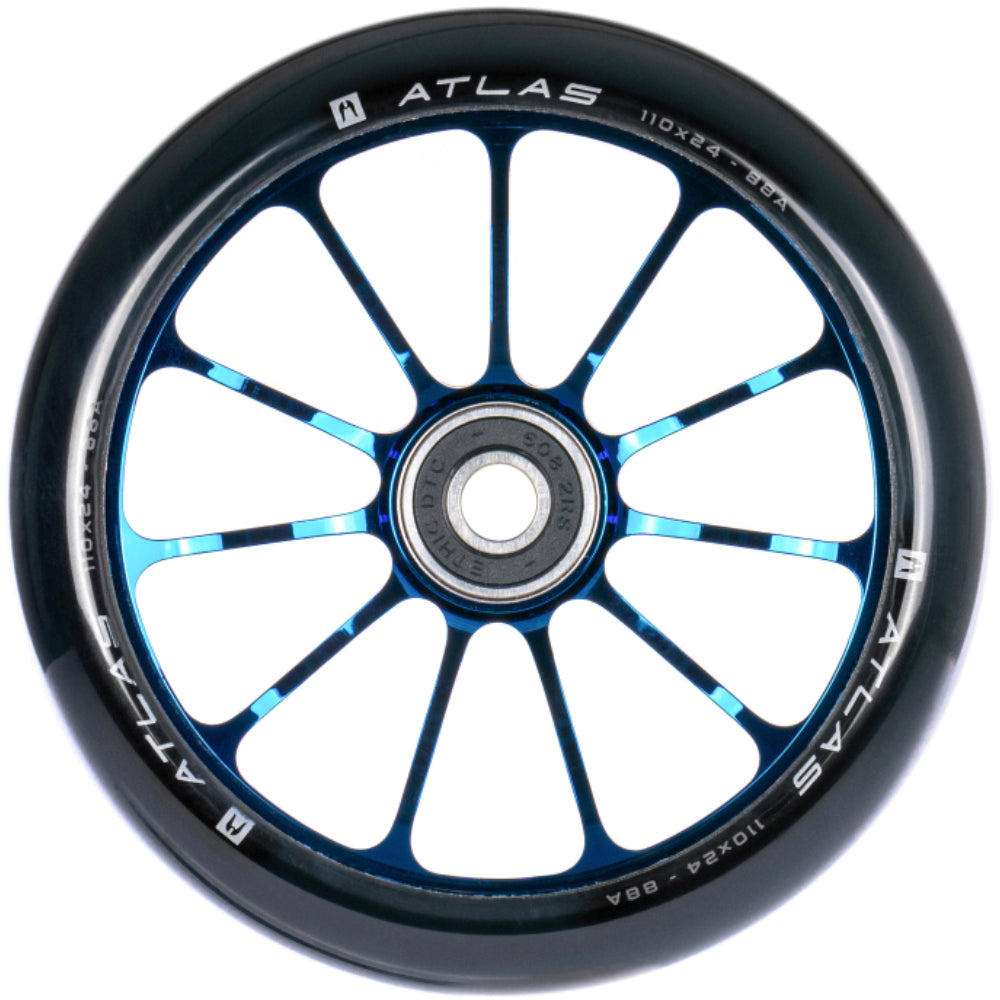 Ethic DTC Atlas 110mm Scooter Wheel Chrome Blue