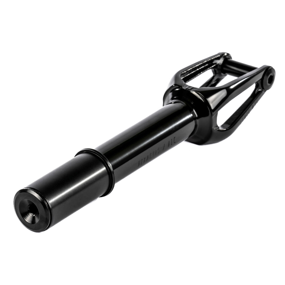 Ethic DTC Heracles Steel 12STD HIC Freestyle Scooter Fork Black Mirror Top Angle View