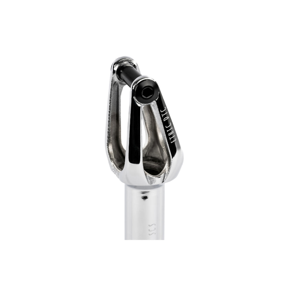 Ethic DTC Heracles Steel 12STD HIC Freestyle Scooter Fork Chrome Chrome Close Up