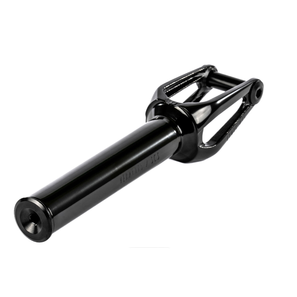 Ethic DTC Heracles Steel 12STD SCS Freestyle Scooter Fork Black Mirror Top Angle