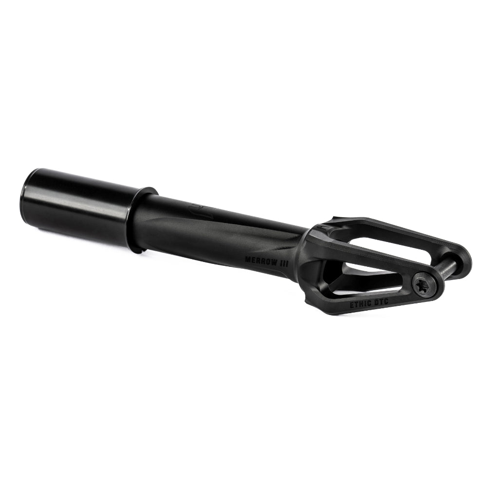 Ethic DTC Merrow V3 HIC Lightest Freestyle Scooter Fork Black Angle View