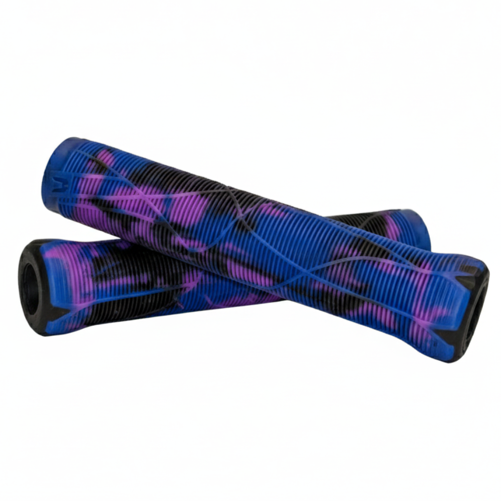 Ethic DTC Slim Rubber Grips With Integrated Bar Ends Swirl