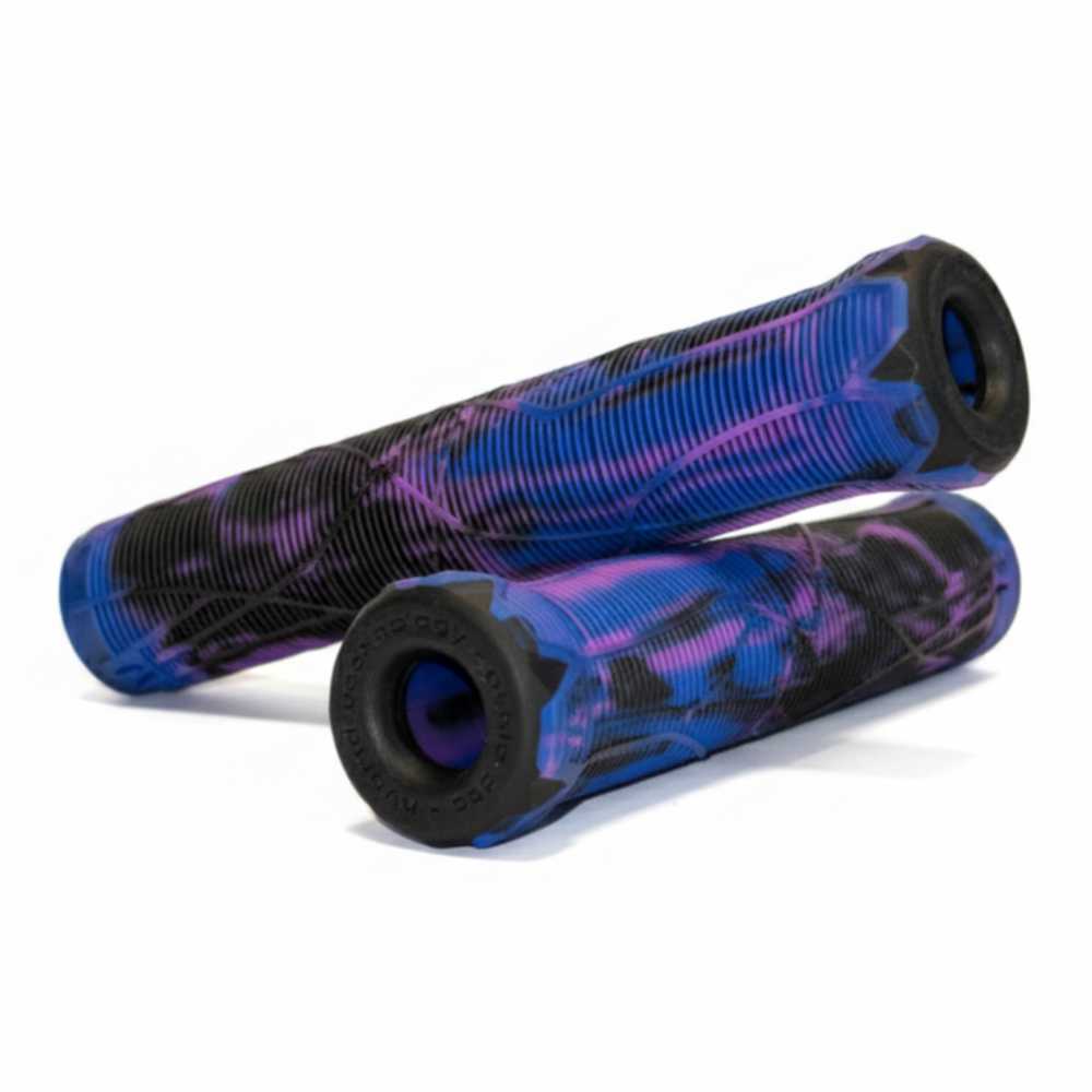 Ethic DTC Slim Rubber Grips With Integrated Bar Ends Swirl