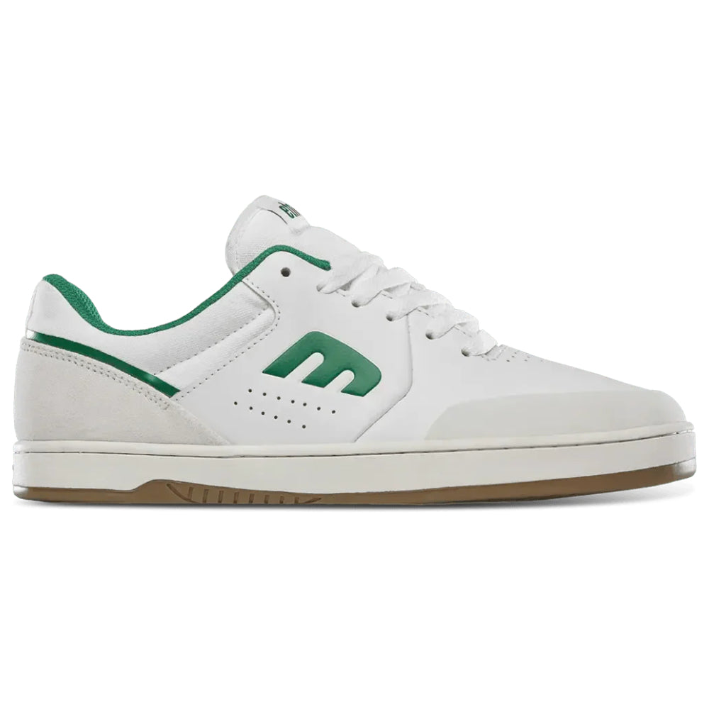 Etnies Marana Michelin White/White/Green Shoes Side View