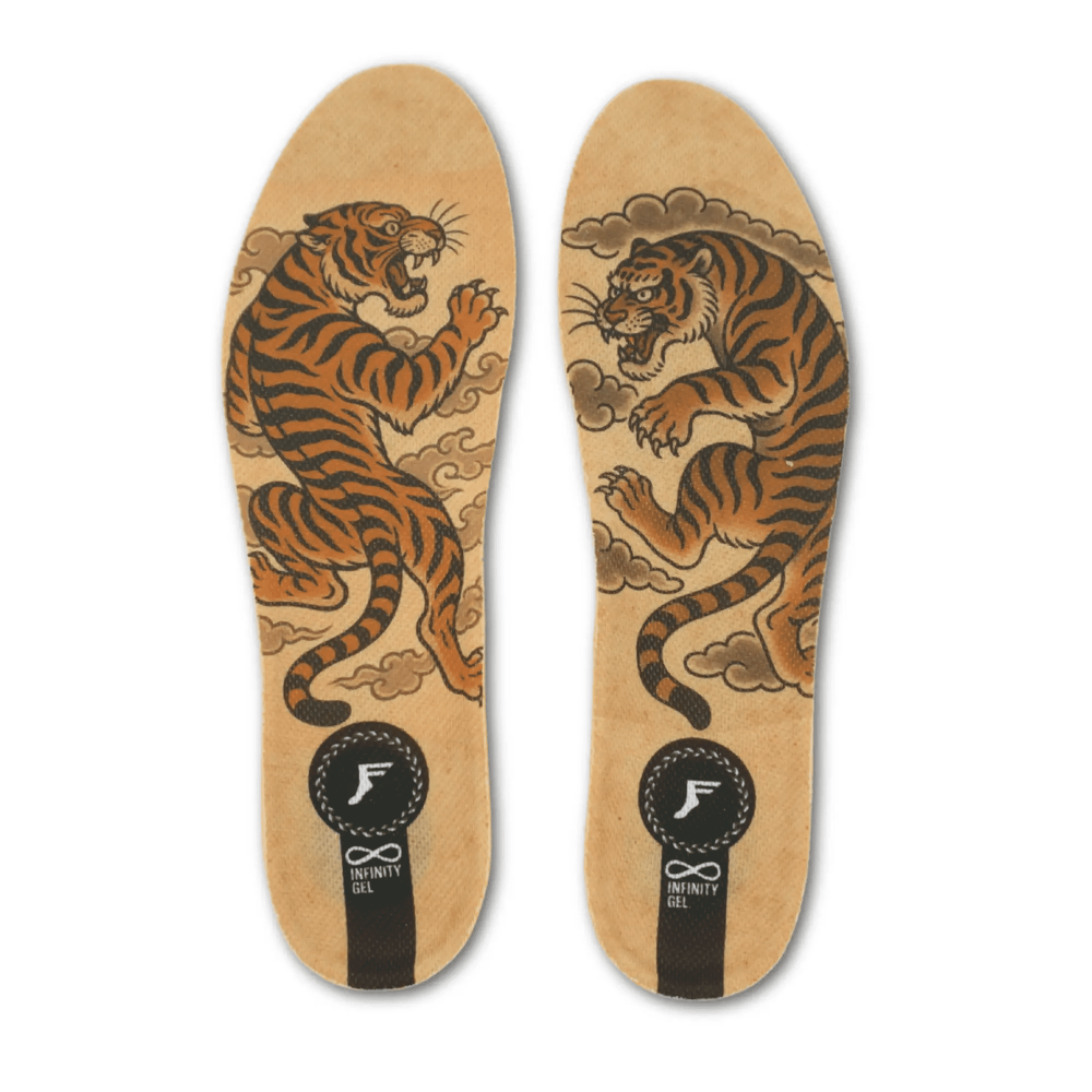 FP Kingfoam Elite Quantum Heel Mid Paper Tigers Insoles Top View