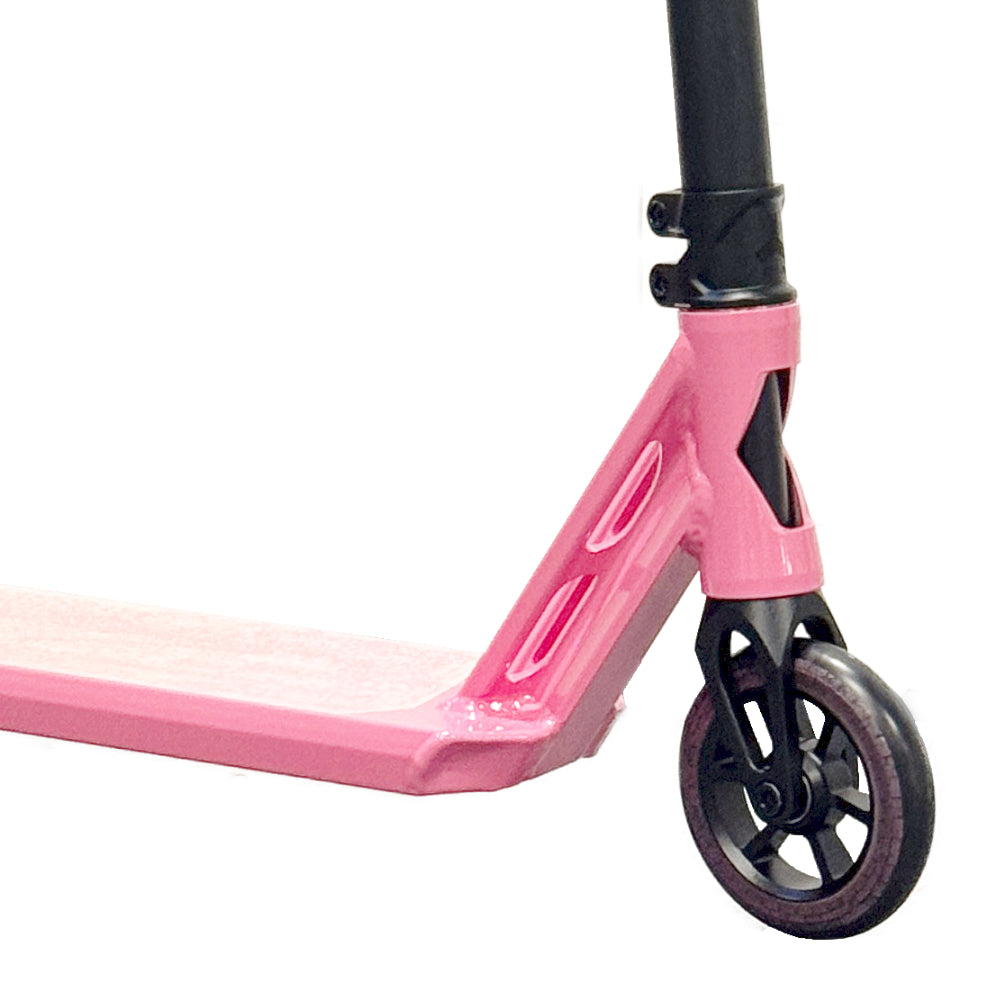 Fuzion Pink W/ North Wheels Custom Scooter Close Up