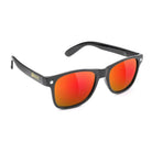 Glassy Leonard Polarized Black / Red Mirror Sunglasses