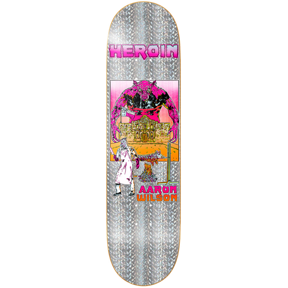 Heroin Hellscape Wilson 8.5 Skateboard Deck Bottom Design