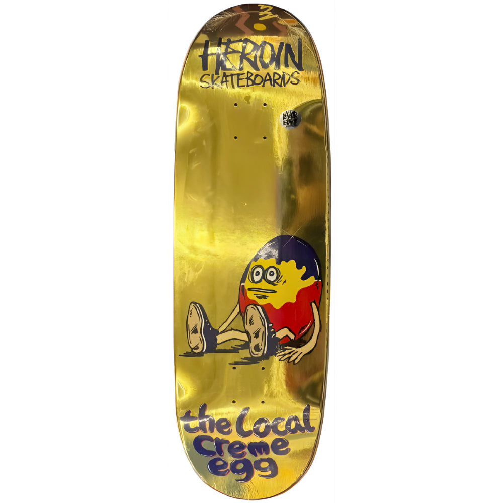 Heroin X The Local Creme Egg Limited Edition 9in Skateboard Deck