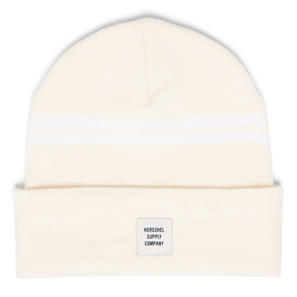 Herschel Abbot Pattern Beanie Vintage White Front View