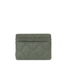 Herschel Charlie Quilted Capsule Cardholder Beetle Green Back View