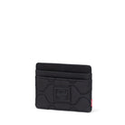 Herschel Charlie Quilted Capsule Cardholder Black Angle View