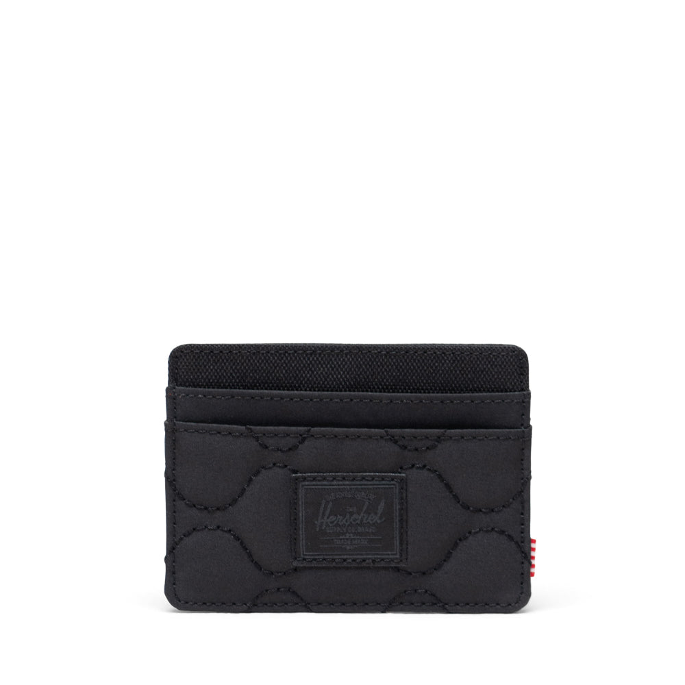 Herschel Charlie Quilted Capsule Cardholder Black Front