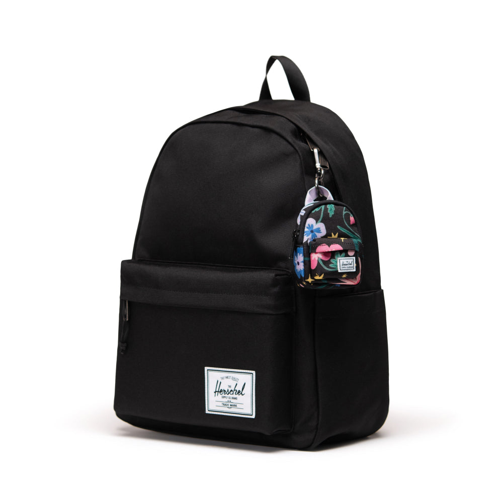 Herschel Classic Backpack Bag Charm Color Enchanted Garden Installed On A Backpack