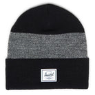 Herschel Elmer Pattern Beanie Black / Heather Black Front View
