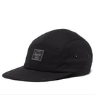 Herschel Glendale Cap Black Tonal Front Angle View 