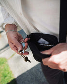 Herschel Heritage Ripstop Crossbody Bag Black Lifestyle Opened 