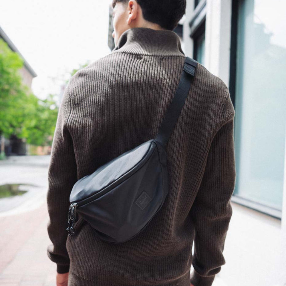 Herschel Kaine Hip Pack Black Lifestyle Opened ifestyle