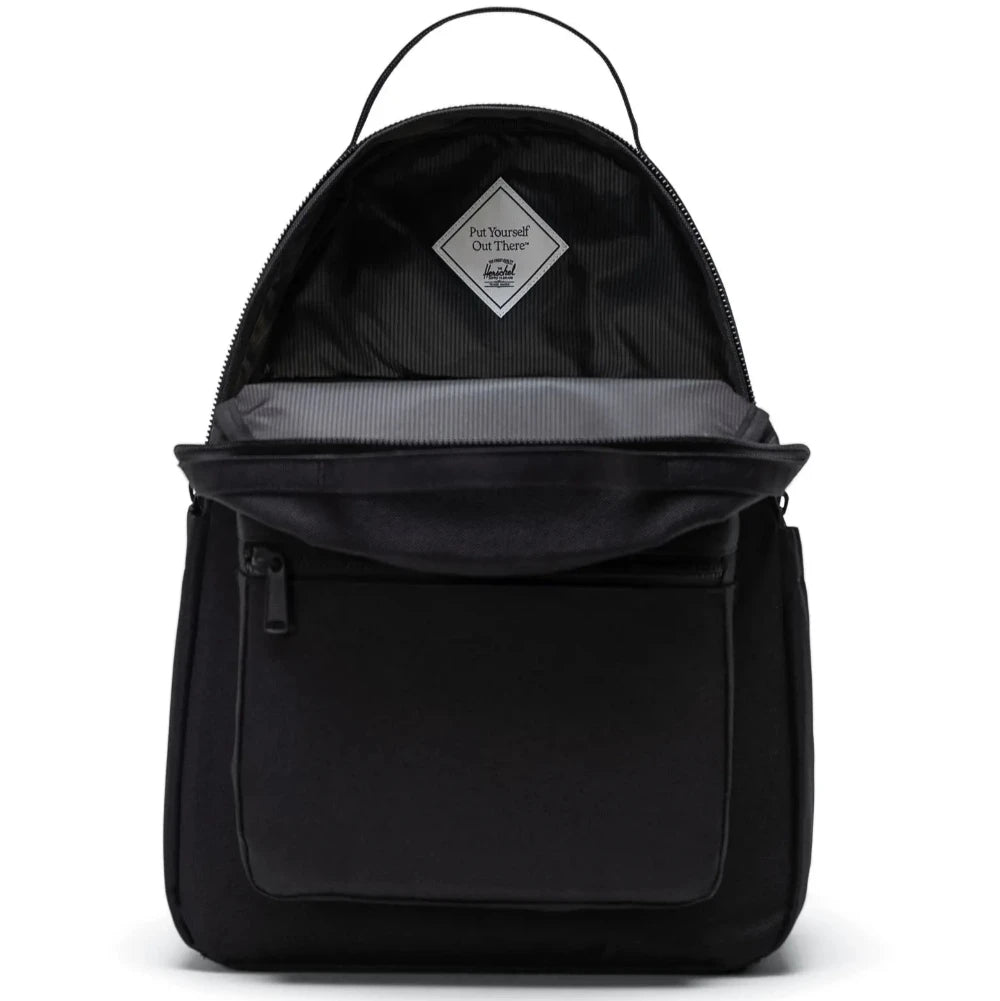 Herschel Nova Backpack Black Tonal Opened