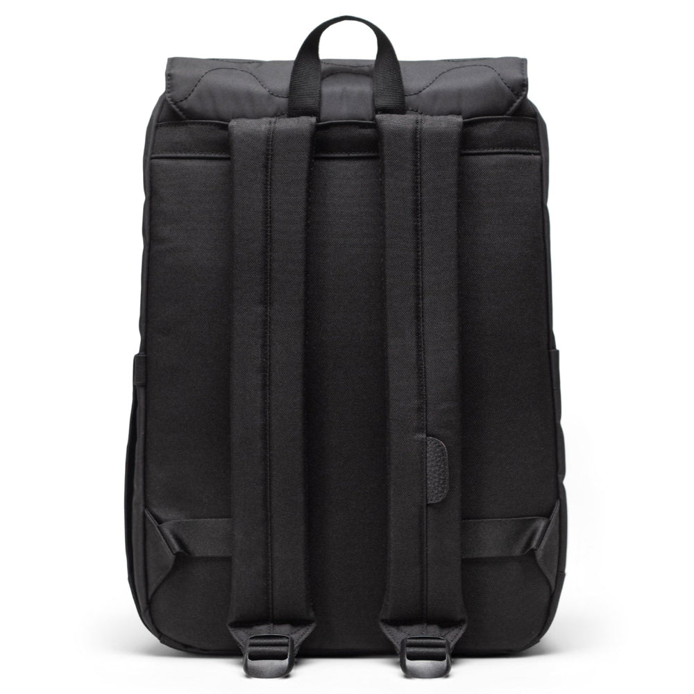 Herschel Retreat Small Capsule Quilted Backpack Black Back View