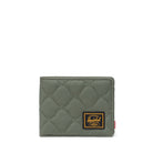 Herschel Roy Quilted Capsule Wallet Beetle Green Front View