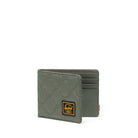 Herschel Roy Quilted Capsule Wallet Beetle Green Opened View