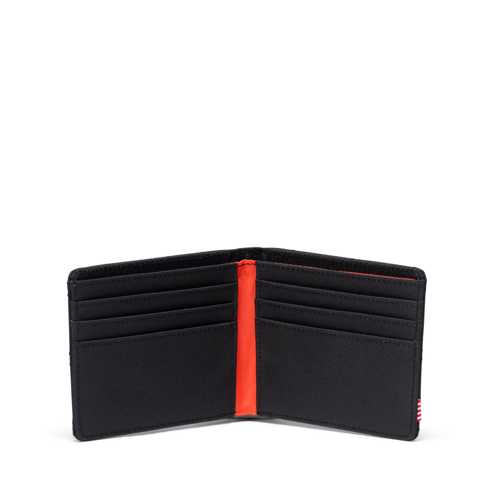 Herschel Roy Quilted Capsule Wallet Black Inside View