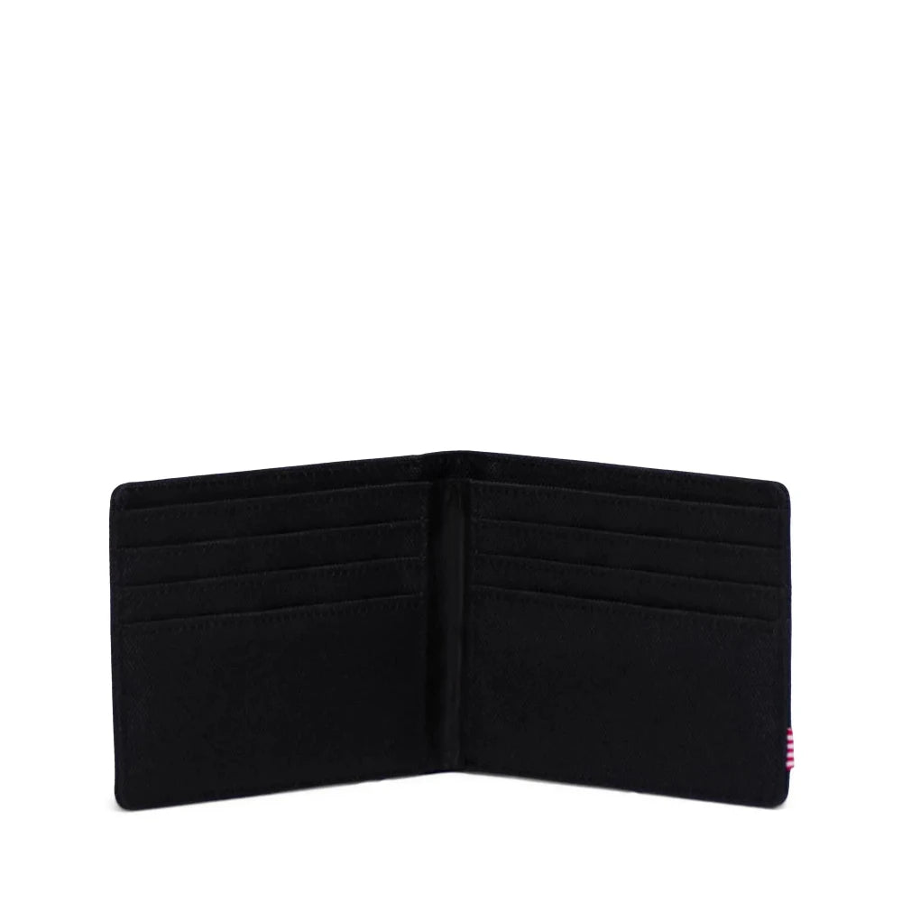 Herschel Roy Wallet Black Opened