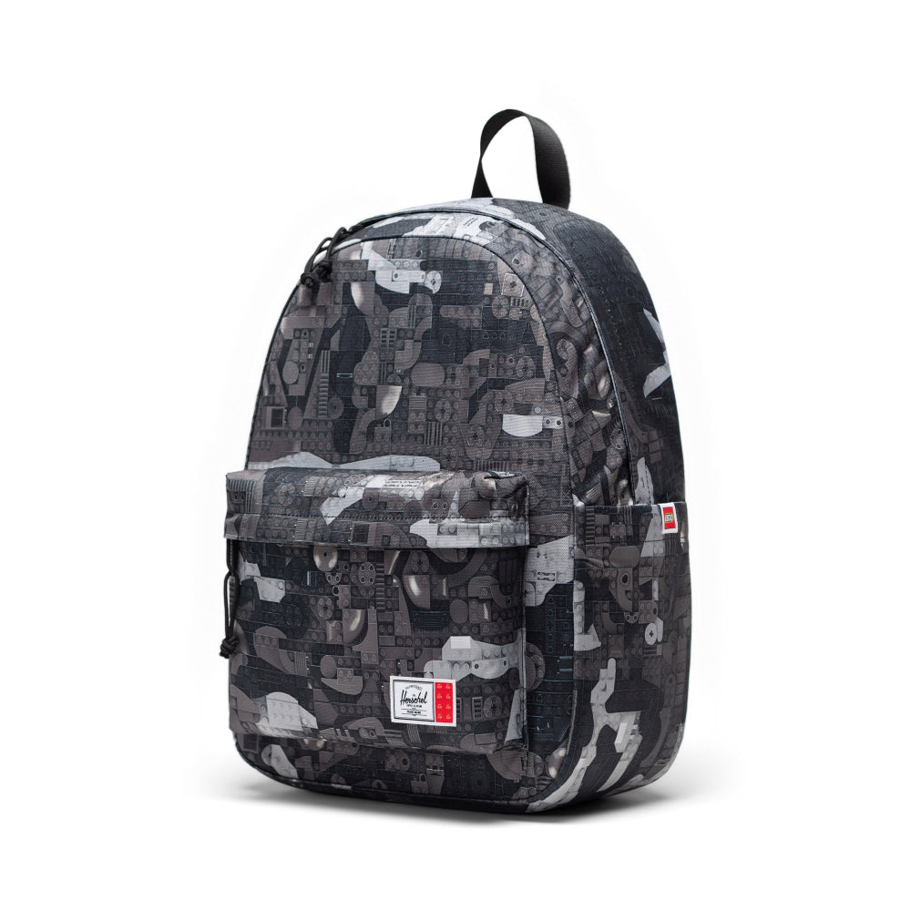 Herschel X LEGO Classic Backpack Abstract Bricks Black Angle View