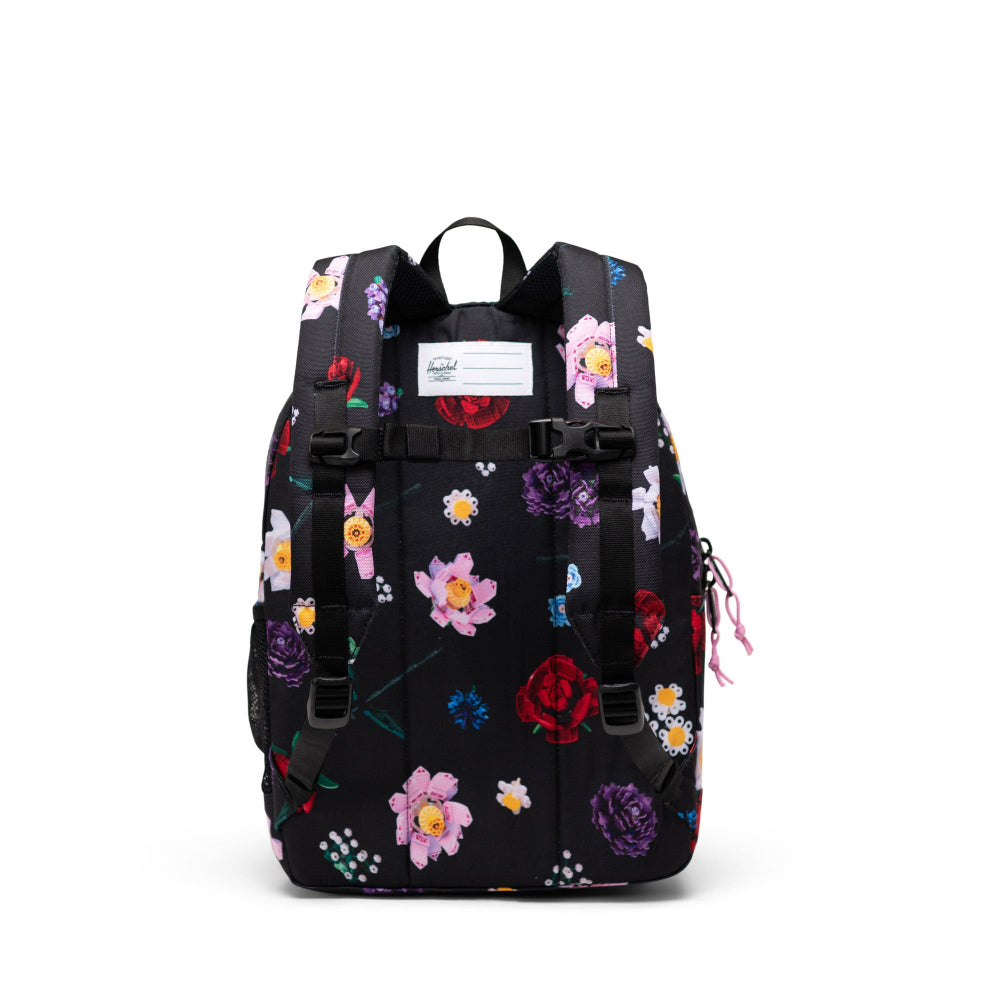 Herschel X LEGO Heritage Kids Backpack Falling Florals Back View