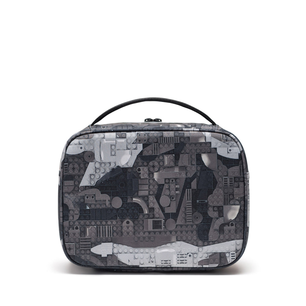 Herschel X LEGO Pop Quiz Lunch Box Abstract Bricks Black Back