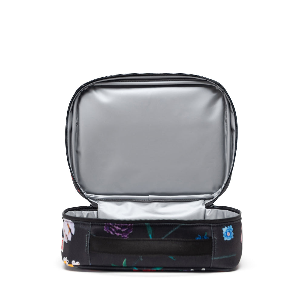 Herschel X LEGO Pop Quiz Lunch Box Falling Florals Opened
