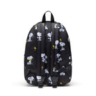 Herschel X Peanuts Classic Backpack Snoopy And Woodstock Black Back View