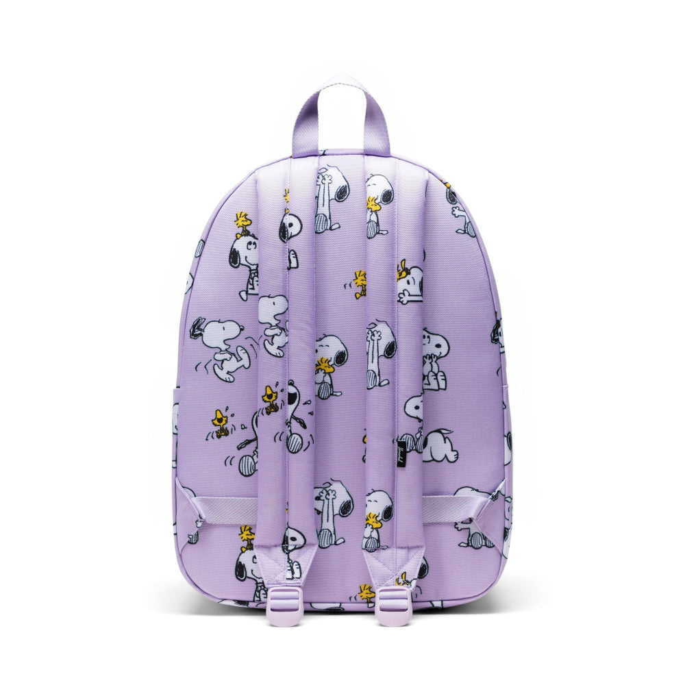 Herschel X Peanuts Classic Backpack Snoopy And Woodstock Pastel Purple Back