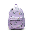 Herschel X Peanuts Classic Backpack Snoopy And Woodstock Pastel Purple Front