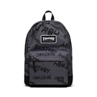 Herschel X Thrasher Classic XL Backpack Nylon Asphalt / Black Destroy Front View