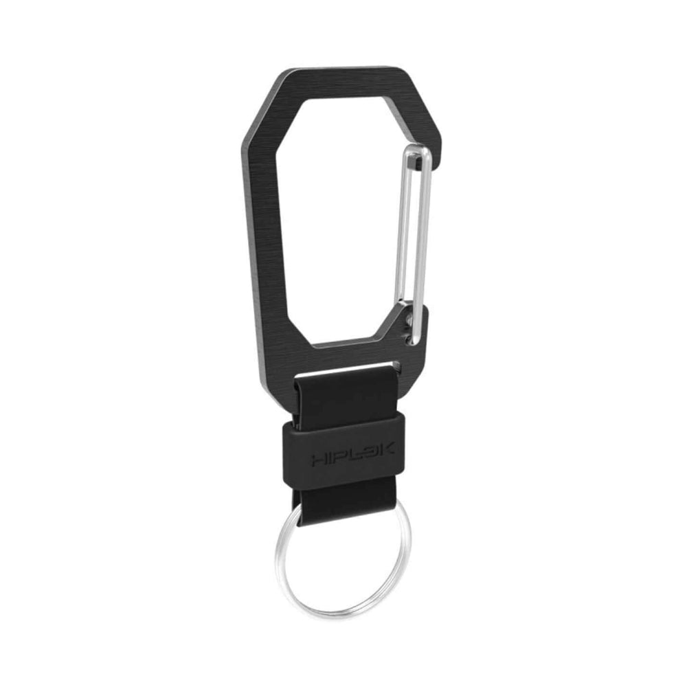 Hiplok Carabiner Key Clip A convenient way to carry keys that is uniquely Hiplok.  Consisting of a lightweight anodised aluminium carabiner clip with integrated key ring, the Hiplok key clip makes carrying and using your keys simple. The slim profile clip can be attached comfortably to belts and bag straps as well as directly on to your Hiplok for ease of carrying, while the separate key ring means unclipping is easy for quick locking and unlocking.