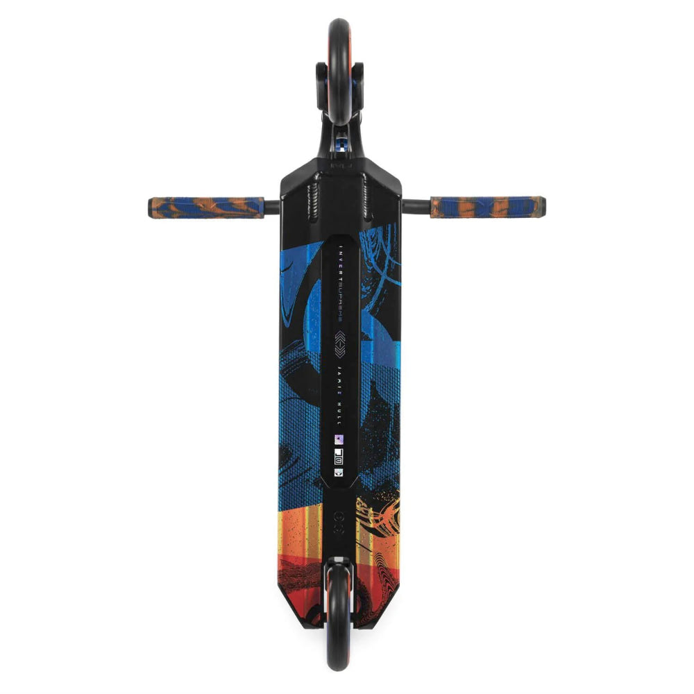 IVS Journey 3 Complete Scooter Black Blue Orange Bottom Deck Design 