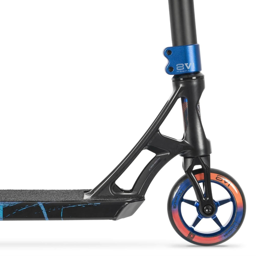 IVS Journey 3 Complete Scooter Black Blue Orange Forged Neck Close Up