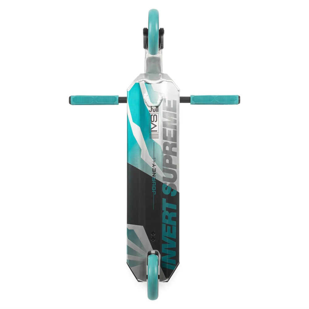 IVS Journey 4 Complete Scooter Raw Teal Bottom Deck Design