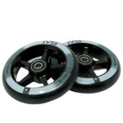 IVS Alloy 5-Spoke 110mm Scooter Wheels Black Angle View