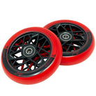 IVS Sovereign+ 110x26mm Scooter Wheels Black Red Angle