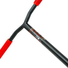 IVS Typhoon Cro-mo Scooter Bar Black Red Close Up