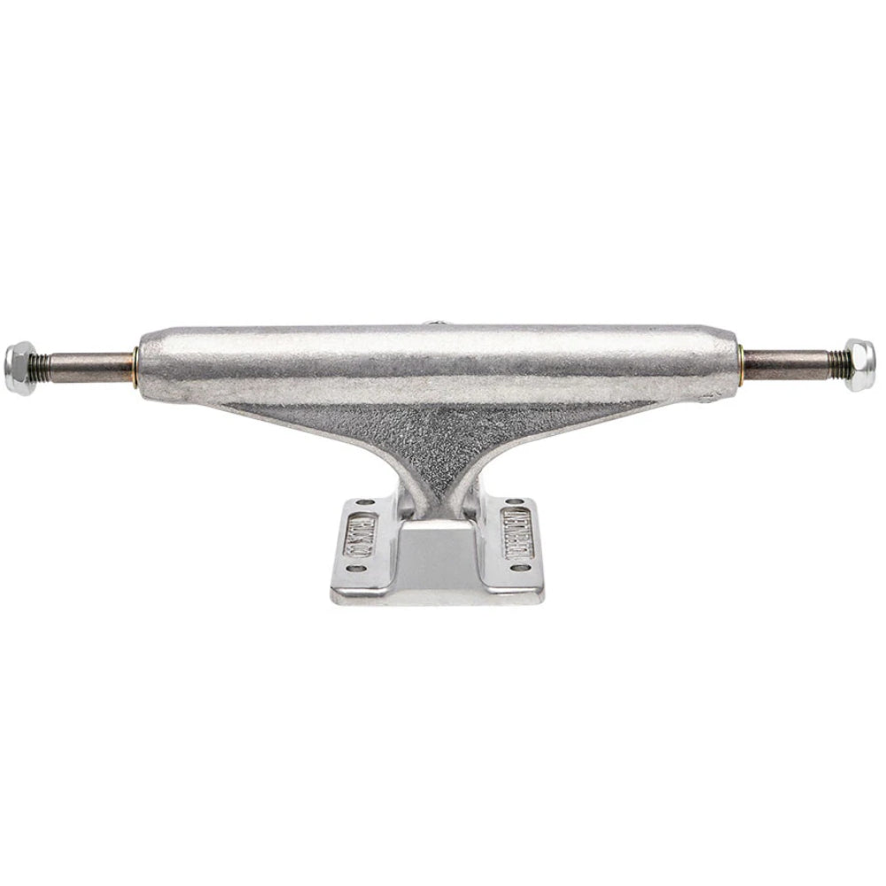 Independent Stage 11 Forged Titanium Silver Skateboard Trucks Outside View