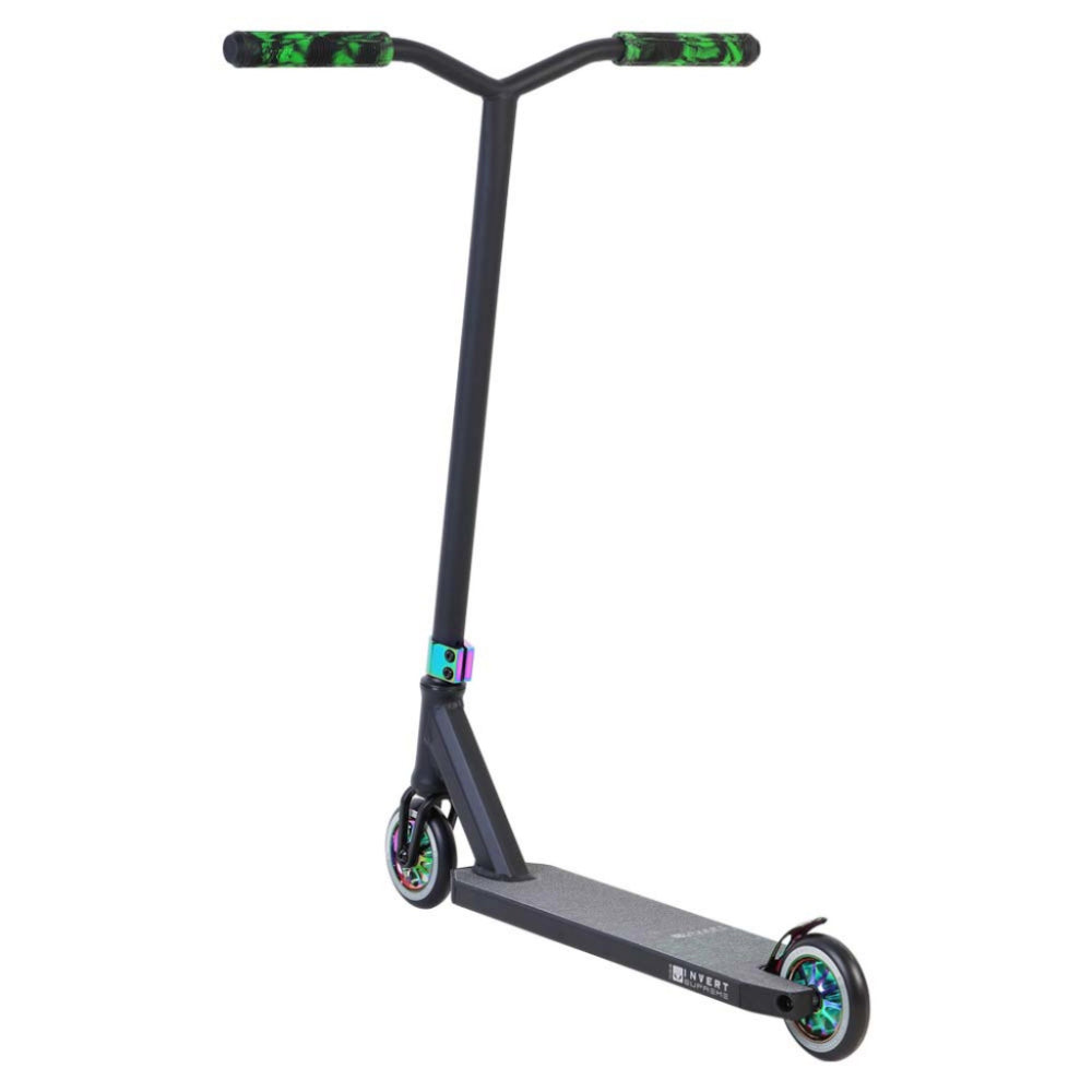 Invert Supreme 3-10-14 Scooter Complete Black Neo Green Back Angle